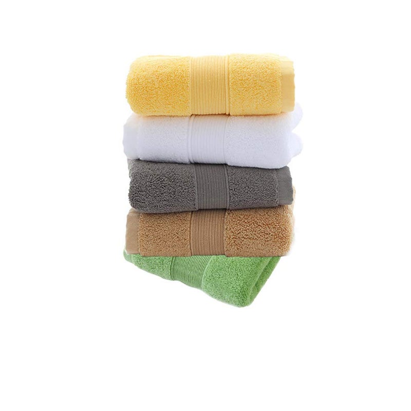 JININQ 700GSM 2Piece Hand Towels -100% Cotton for Bathroom,Kitchen,Beauty,Spa,Gym,Household face Towel,Highly Absorbent Towels(13.7 x 29.5 Inches) (Yellow) - Image 3